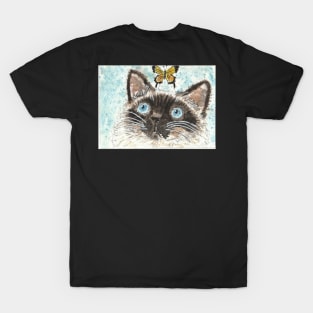 Siamese cat with the butterfly T-Shirt